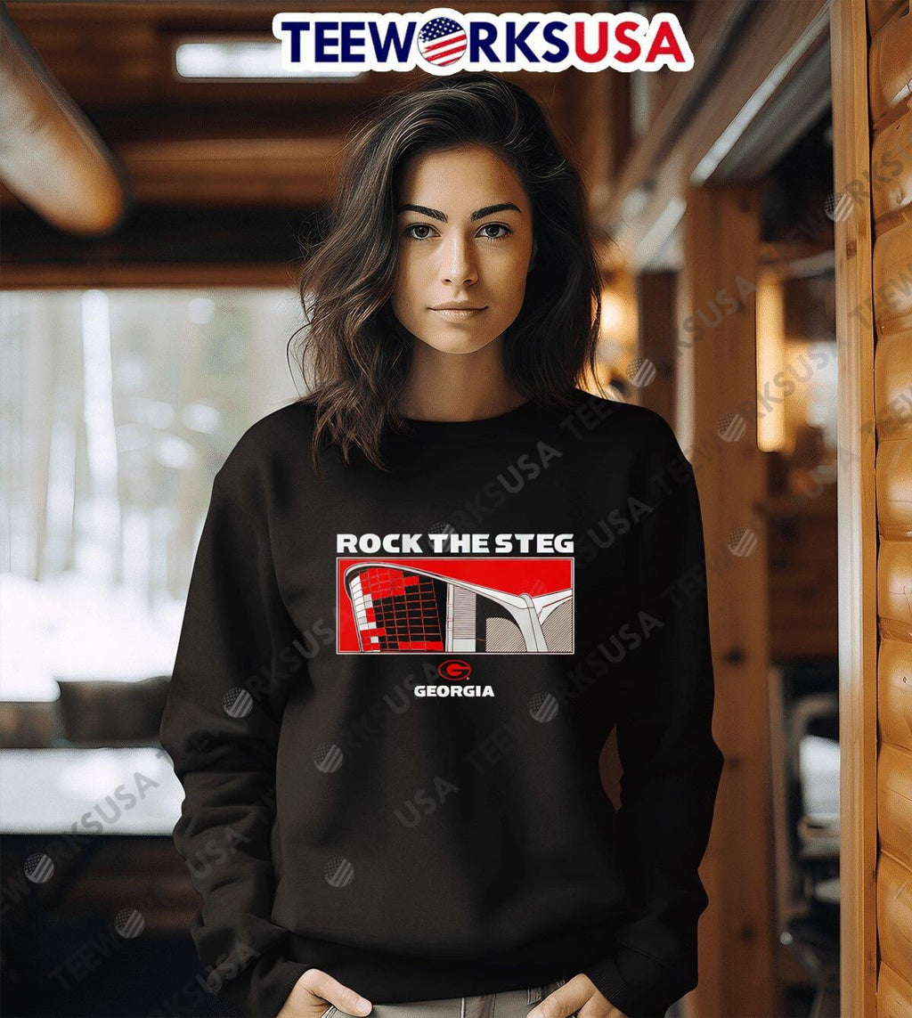 Rock the Steg Georgia Bulldogs - Adult & Kids T-Shirts, Sweatshirts & Hoodies apparel design preview 6