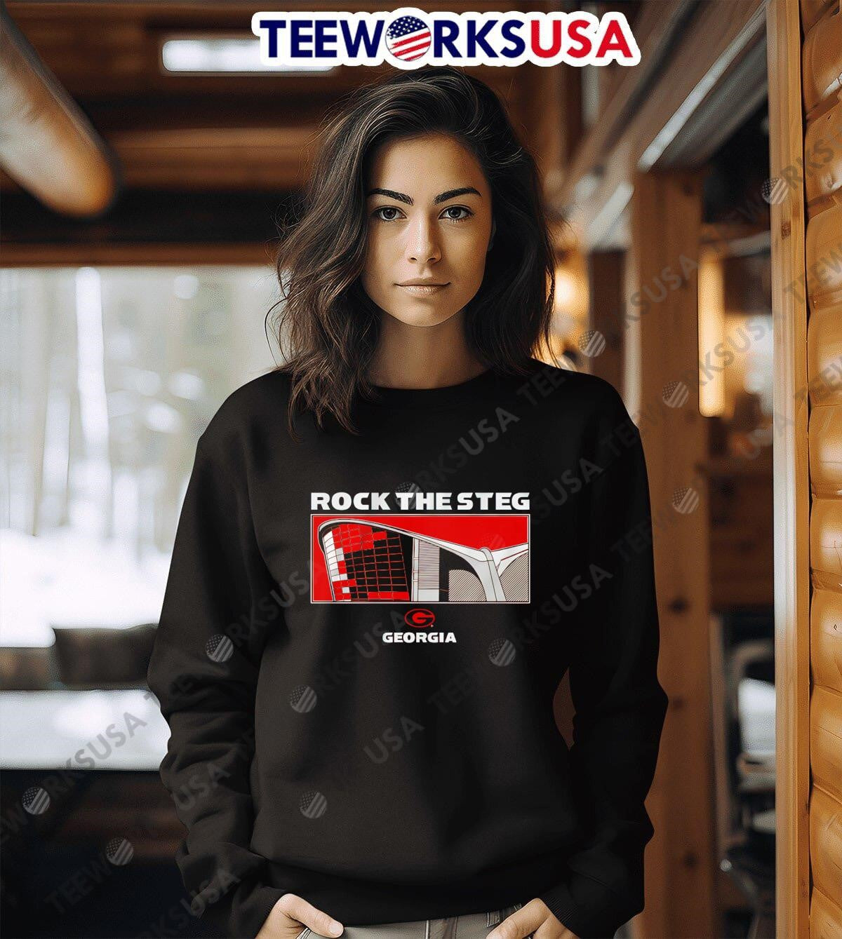 Rock the Steg Georgia Bulldogs - Adult & Kids T-Shirts, Sweatshirts & Hoodies apparel design preview 6