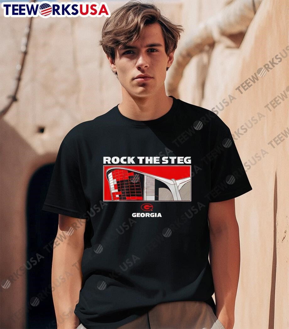 Rock the Steg Georgia Bulldogs - Adult & Kids T-Shirts, Sweatshirts & Hoodies apparel design preview 1
