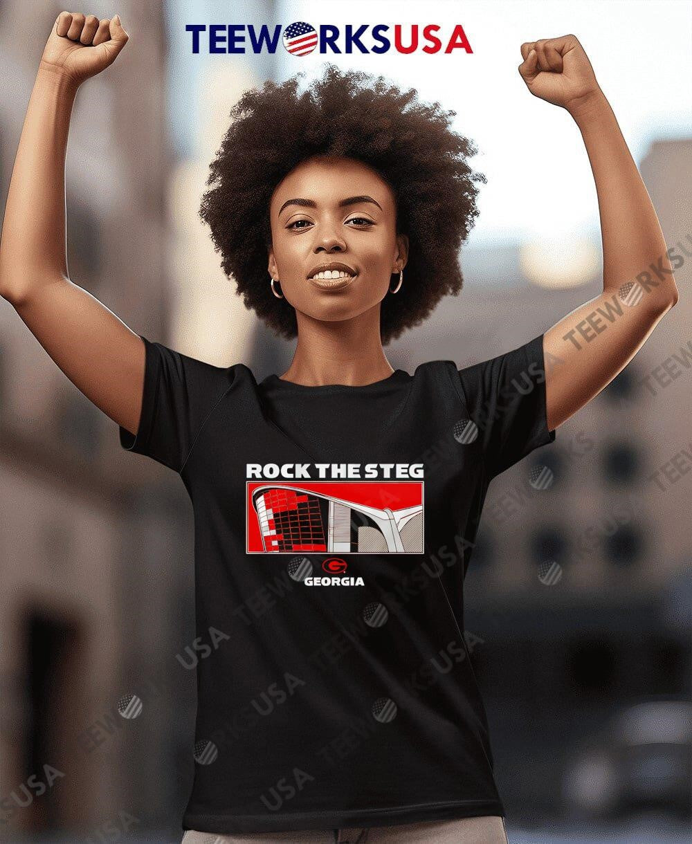 Rock the Steg Georgia Bulldogs - Adult & Kids T-Shirts, Sweatshirts & Hoodies apparel design preview 7