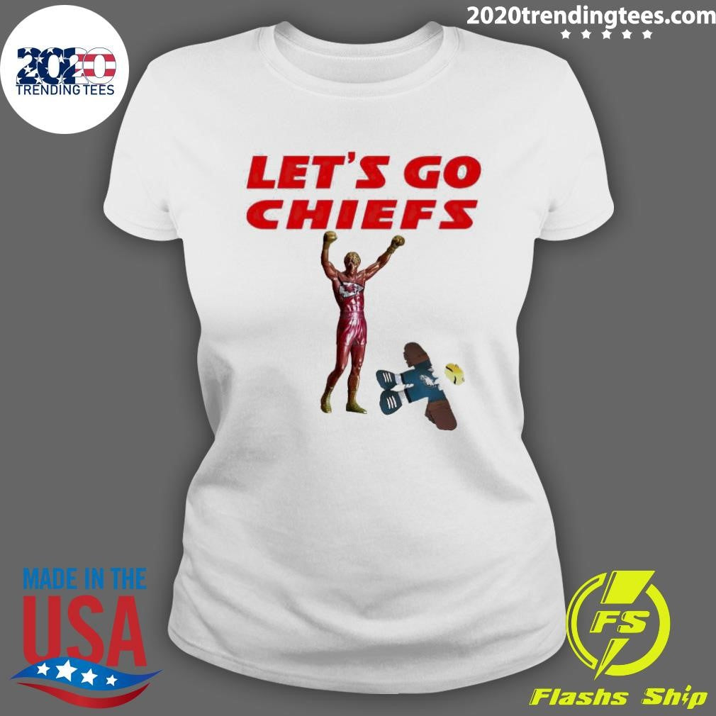 Rocky Statue Chiefs Knockout Eagles Let's Go - Adult & Kids T-Shirts, Sweatshirts & Hoodies apparel design preview 3