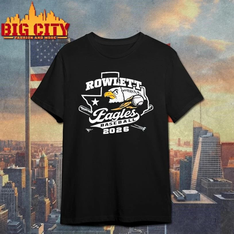 Rowlett Eagles baseball 2026 Logo - Adult & Kids T-Shirts, Sweatshirts & Hoodies apparel design preview 1