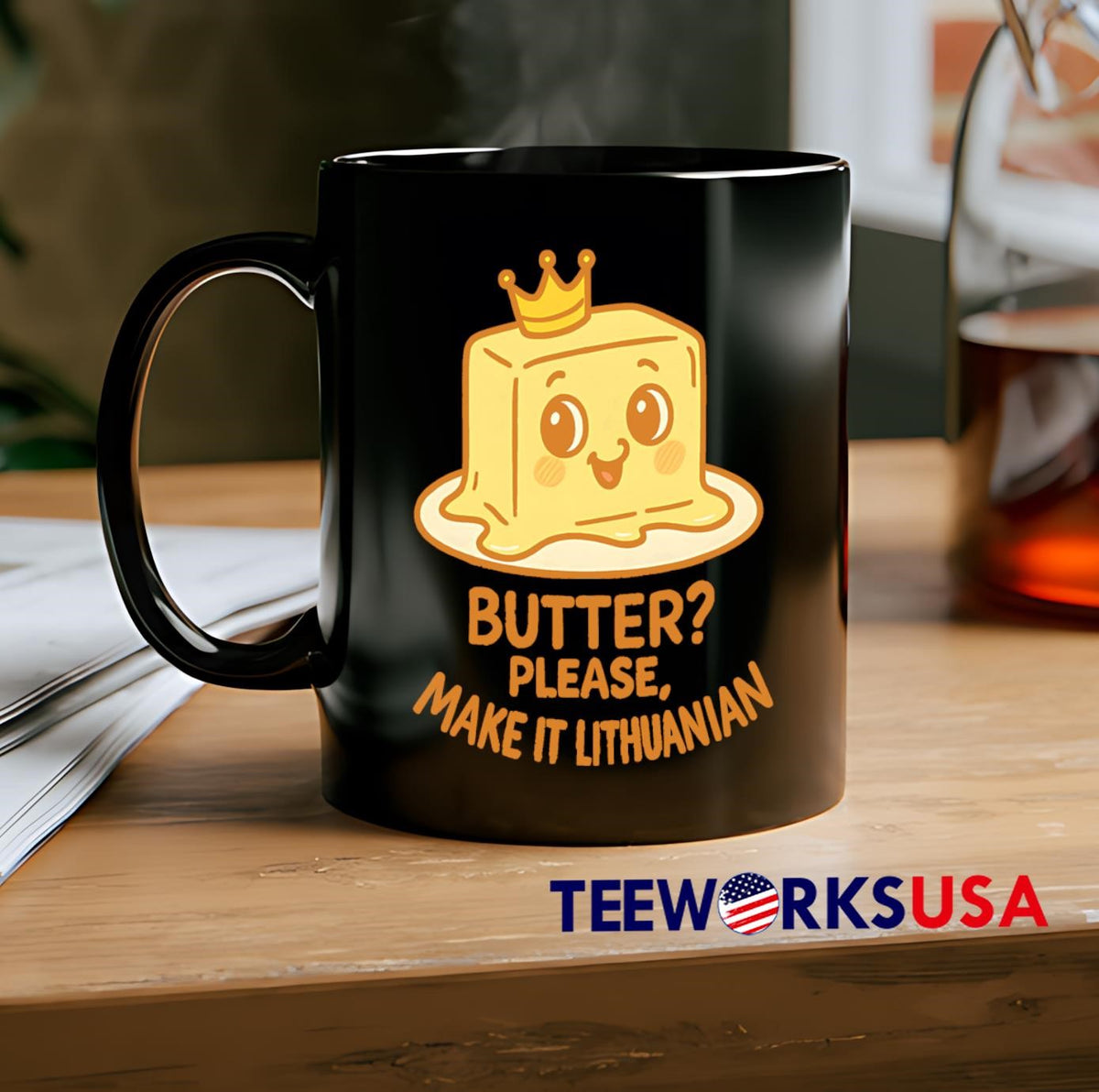 Royal Butter Lithuanian Food Reign Premium - Adult & Kids T-Shirts, Sweatshirts & Hoodies apparel design preview 2