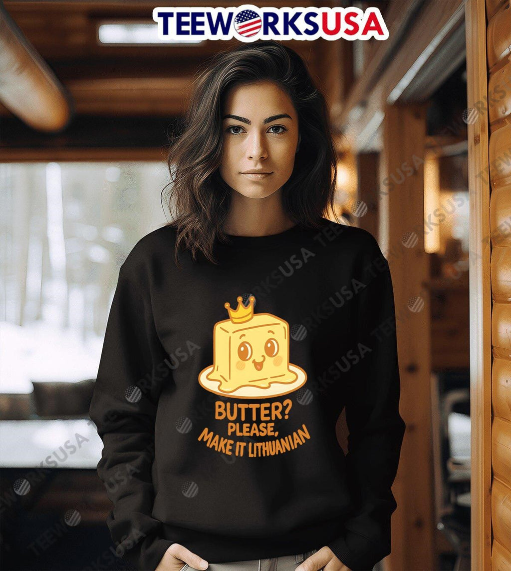Royal Butter Lithuanian Food Reign Premium - Adult & Kids T-Shirts, Sweatshirts & Hoodies apparel design preview 6