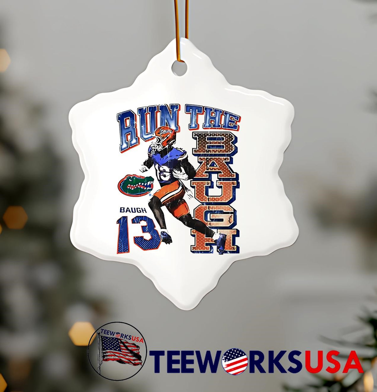 Run the baugh Florida NIL - Adult & Kids T-Shirts, Sweatshirts & Hoodies apparel design preview 7