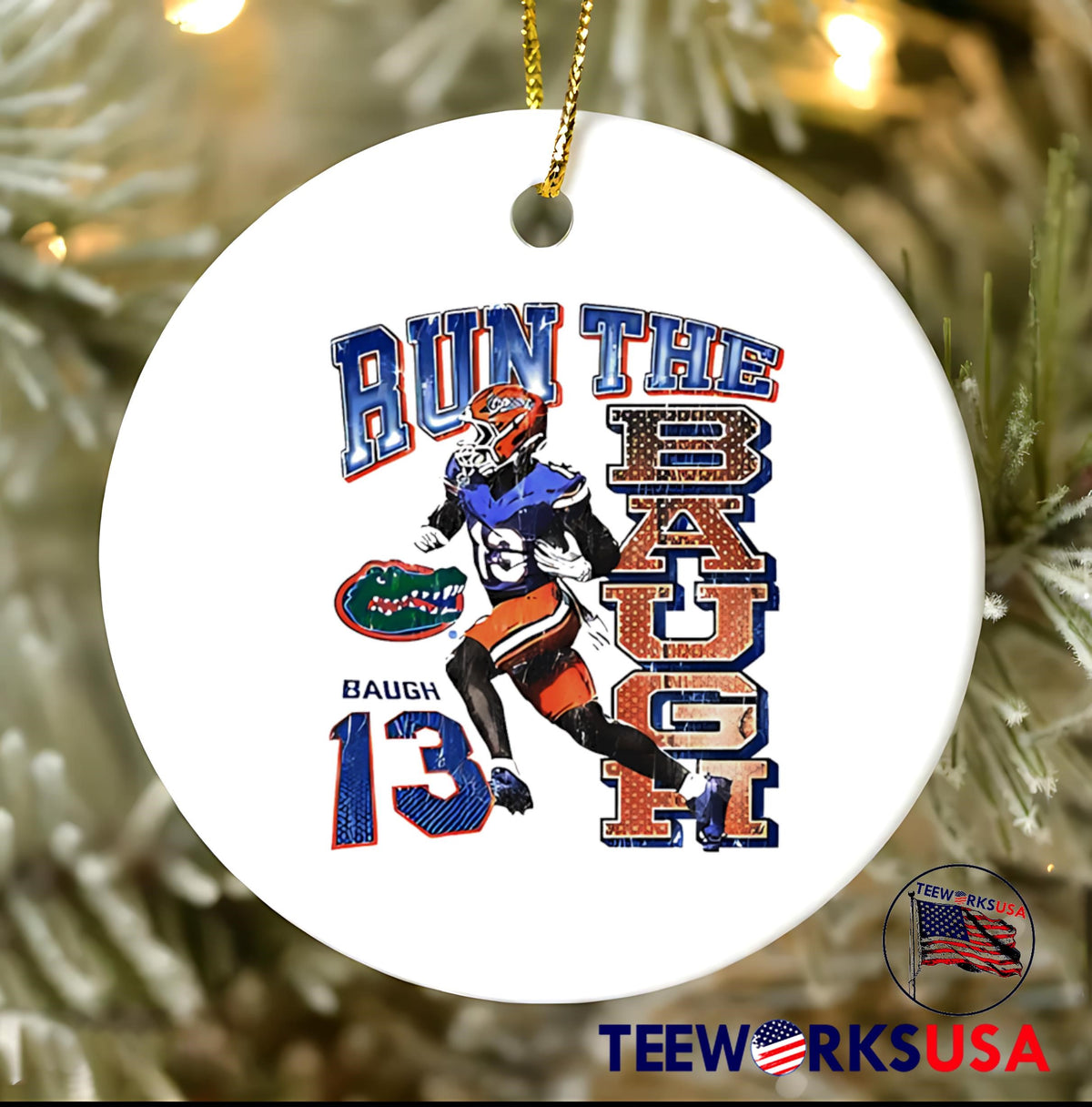 Run the baugh Florida NIL - Adult & Kids T-Shirts, Sweatshirts & Hoodies apparel design preview 3