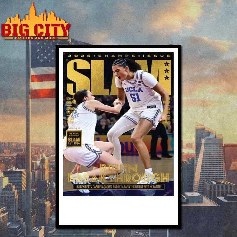SLAM Magazine 2026 Champs Issue UCLA Bruins Women's - Adult & Kids T-Shirts, Sweatshirts & Hoodies apparel design preview 4