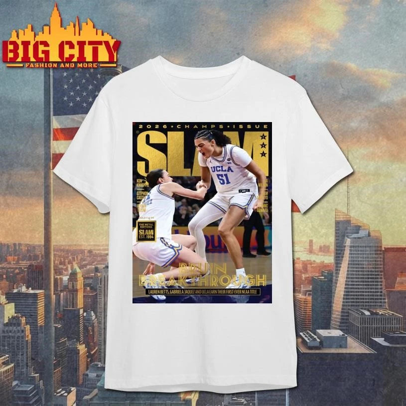 SLAM Magazine 2026 Champs Issue UCLA Bruins Women's - Adult & Kids T-Shirts, Sweatshirts & Hoodies apparel design preview 1
