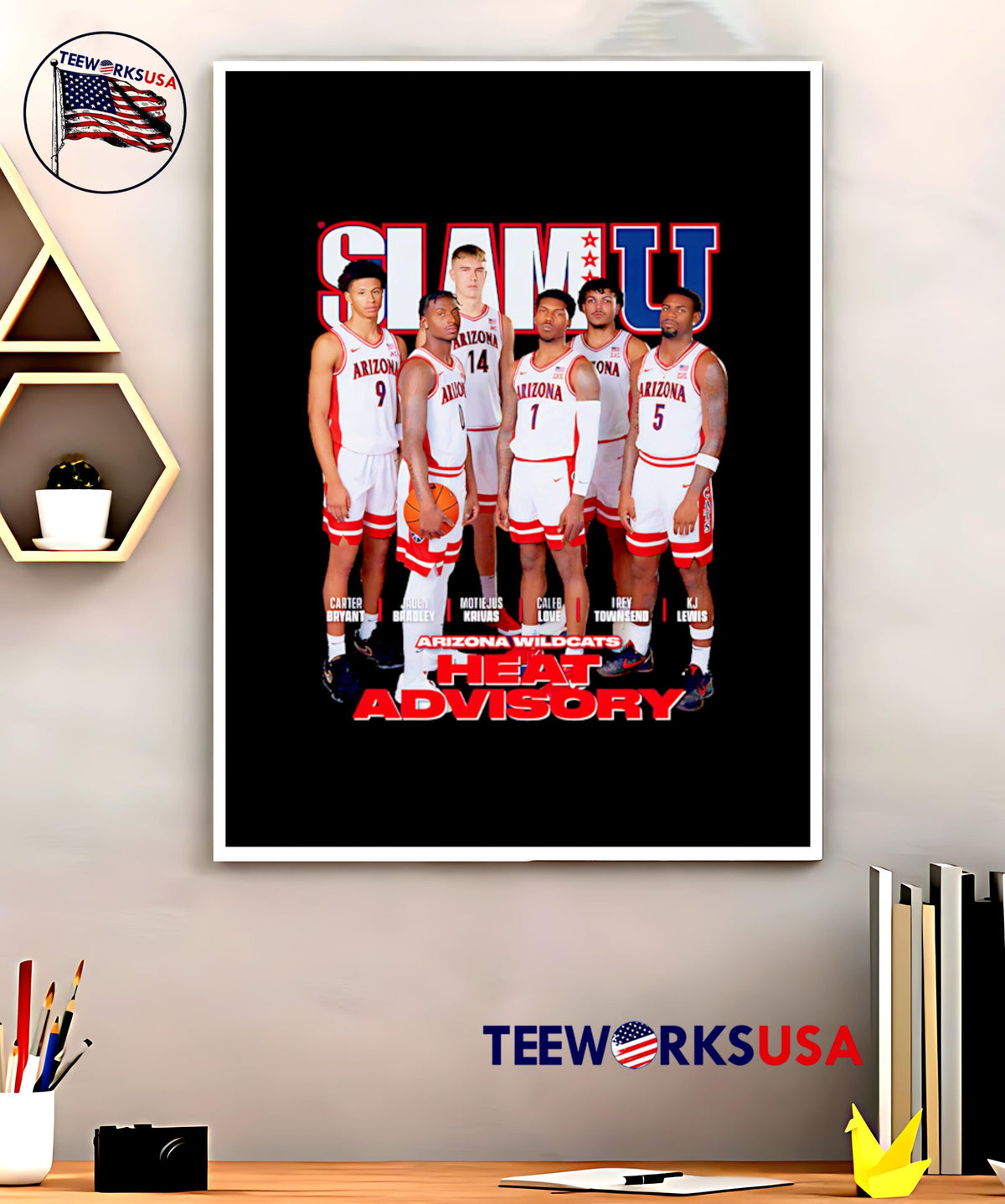 SLAMU Arizona Wildcats heat advisory team players - Adult & Kids T-Shirts, Sweatshirts & Hoodies apparel design preview 5