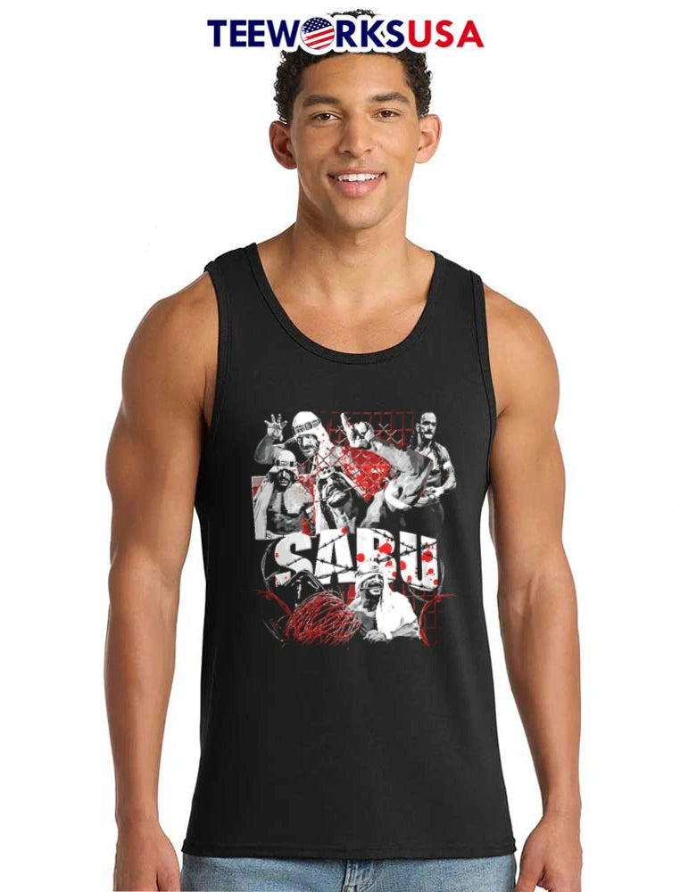 Sabu hardcore wrestling barbed wire death match - Adult & Kids T-Shirts, Sweatshirts & Hoodies apparel design preview 6