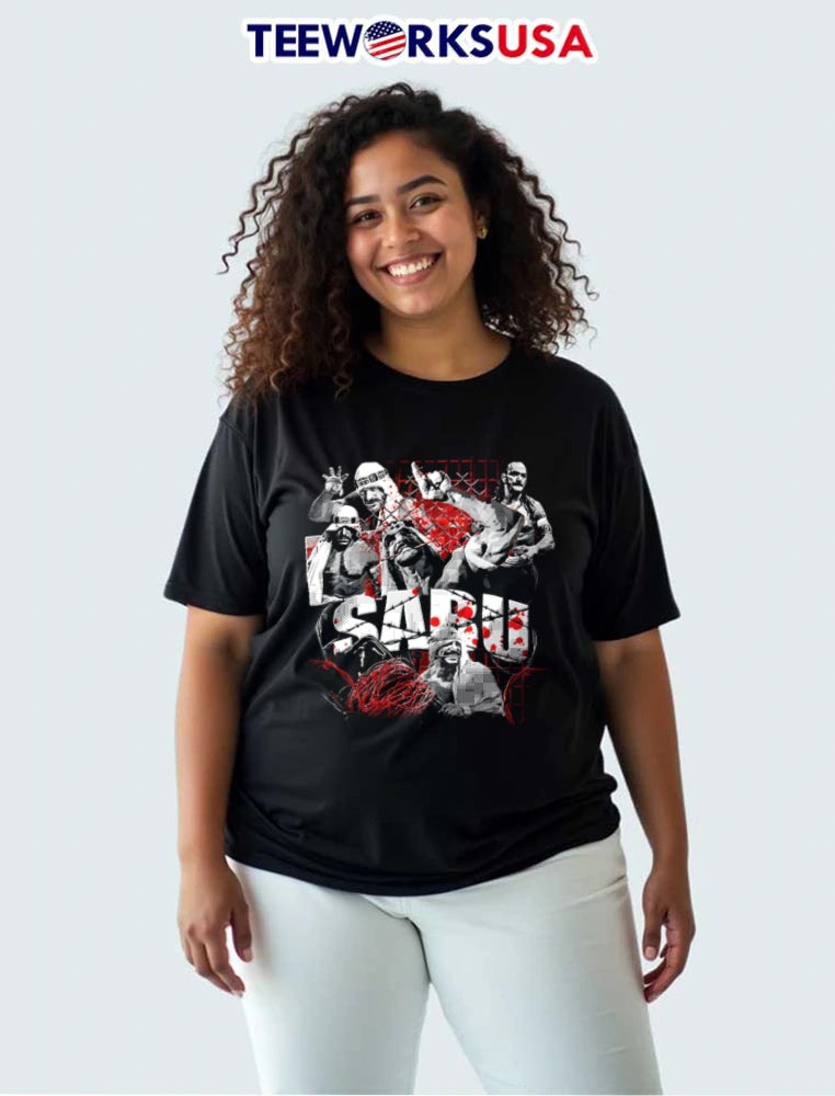 Sabu hardcore wrestling barbed wire death match - Adult & Kids T-Shirts, Sweatshirts & Hoodies apparel design preview 3