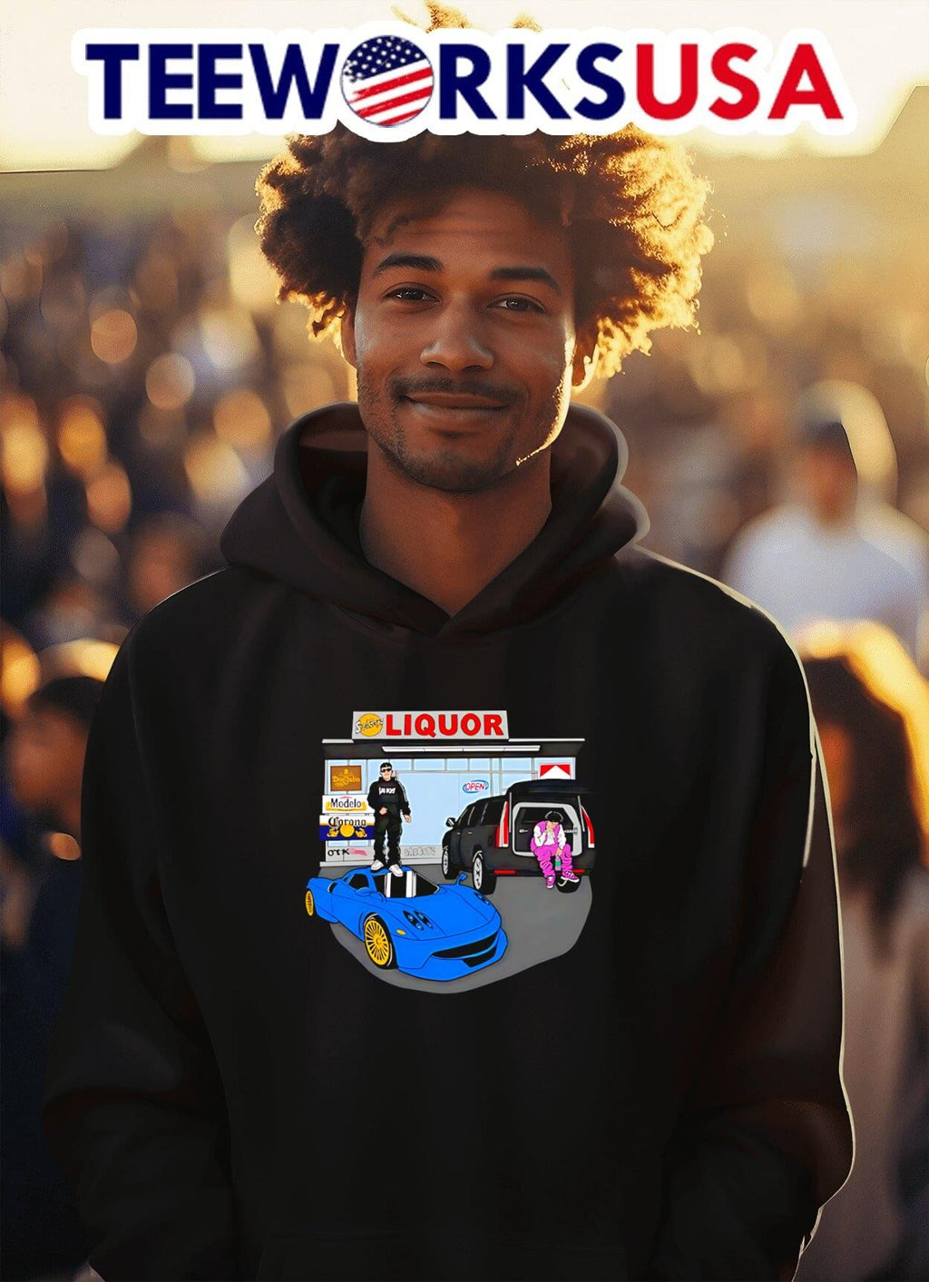 Sad Otx Boyz Liquor - Adult & Kids T-Shirts, Sweatshirts & Hoodies apparel design preview 2