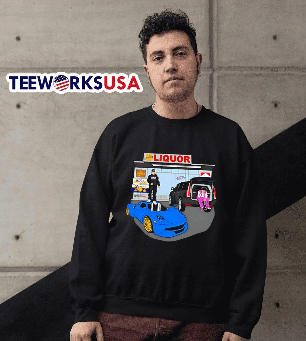 Sad Otx Boyz Liquor - Adult & Kids T-Shirts, Sweatshirts & Hoodies apparel design preview 6