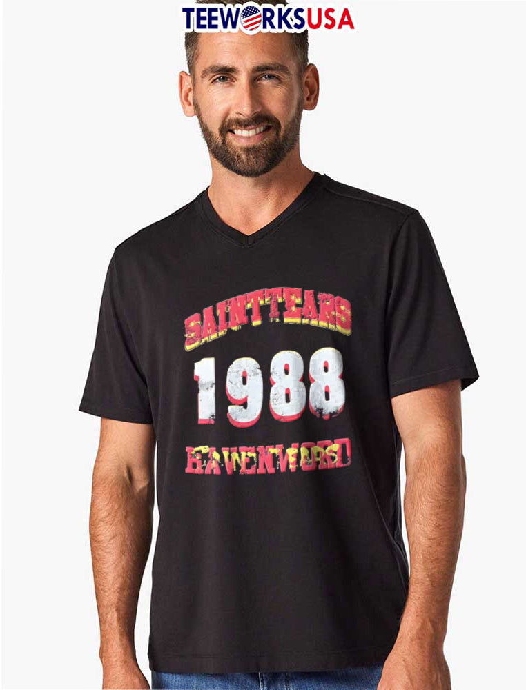 Saint Tears Havenford 1988 Distressed Athletic Block - Adult & Kids T-Shirts, Sweatshirts & Hoodies apparel design preview 8