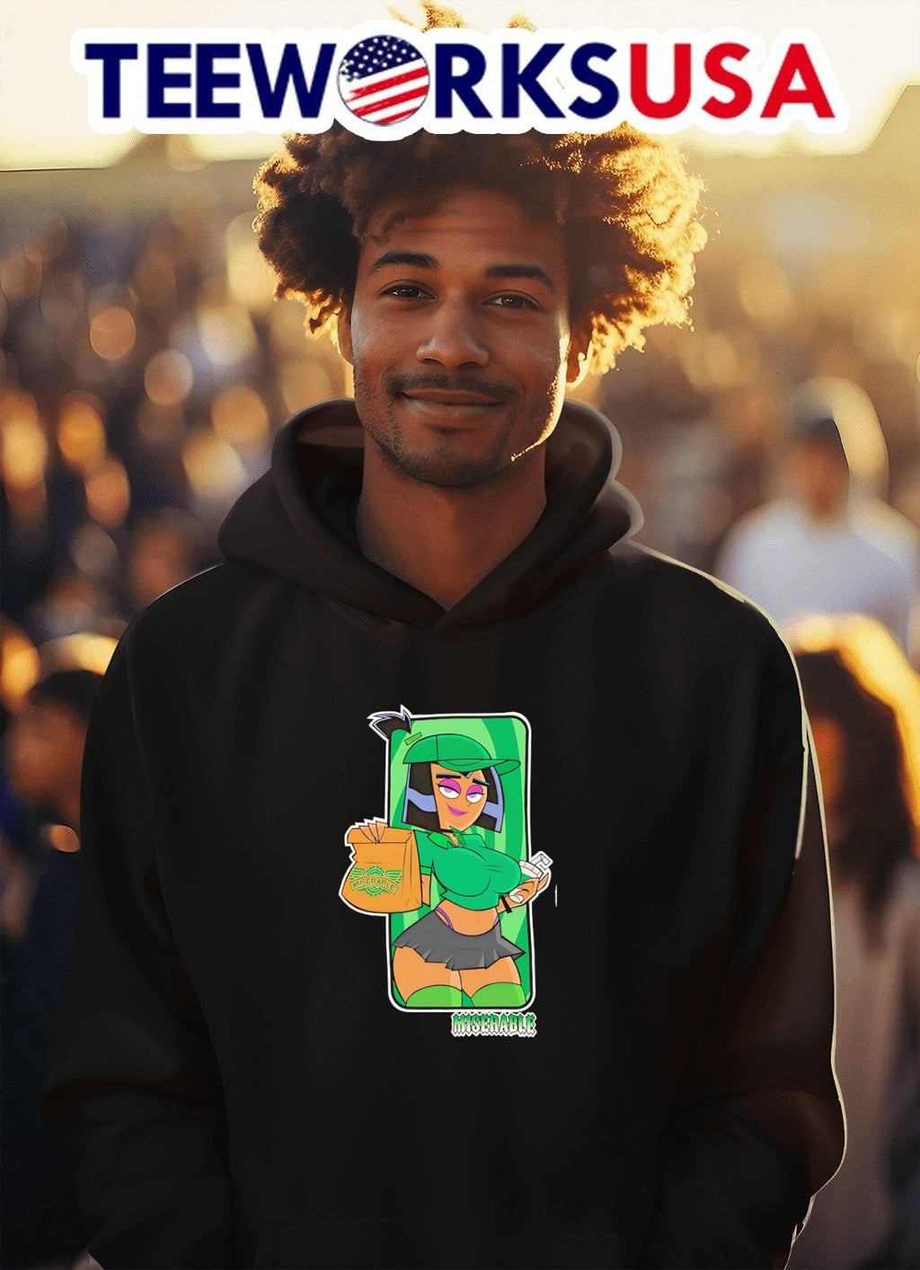 Sam Miserable chicken fried - Adult & Kids T-Shirts, Sweatshirts & Hoodies apparel design preview 2