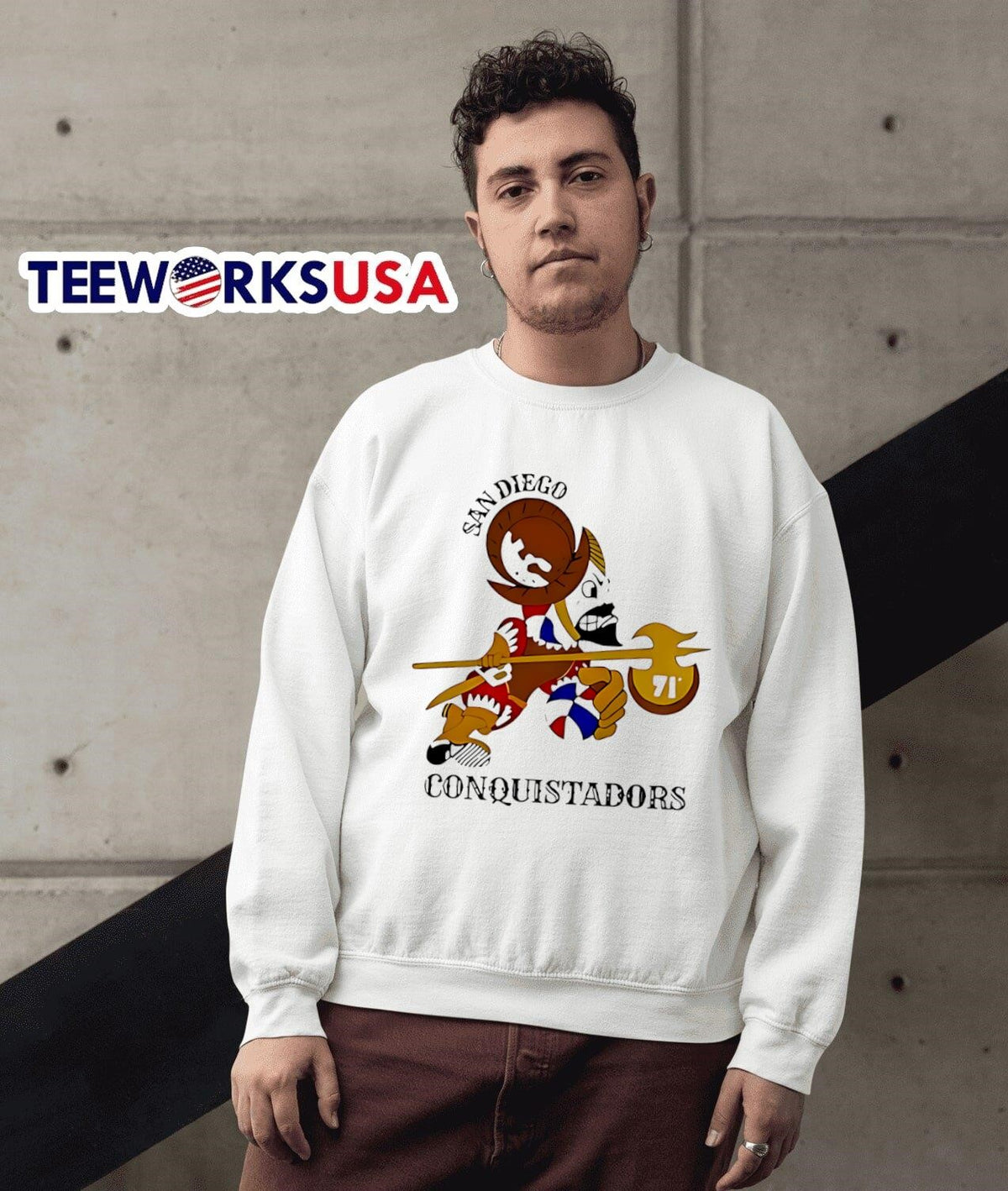 San Diego Conquistadors Aba Basketball - Adult & Kids T-Shirts, Sweatshirts & Hoodies apparel design preview 3