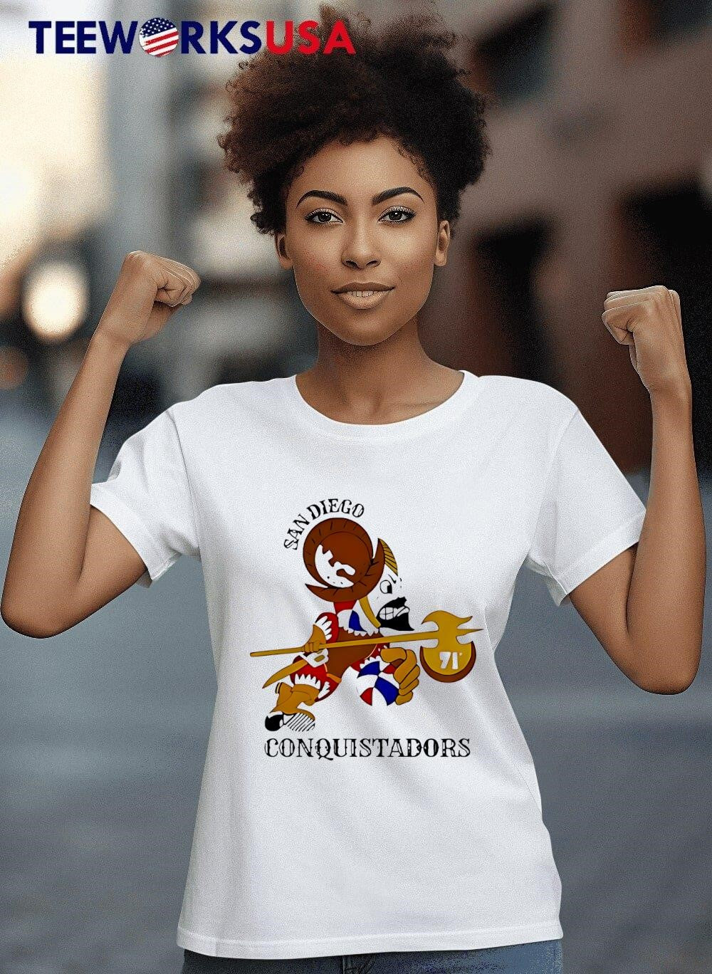 San Diego Conquistadors Aba Basketball - Adult & Kids T-Shirts, Sweatshirts & Hoodies apparel design preview 4