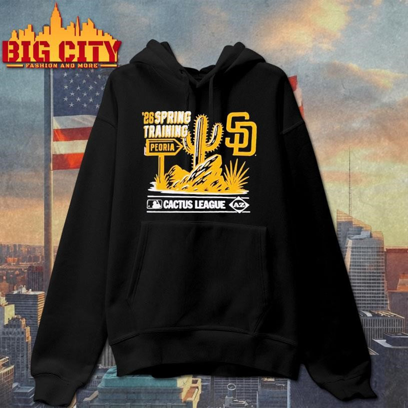 San Diego Padres 2026 Spring Training Cactus League - Adult & Kids T-Shirts, Sweatshirts & Hoodies apparel design preview 2