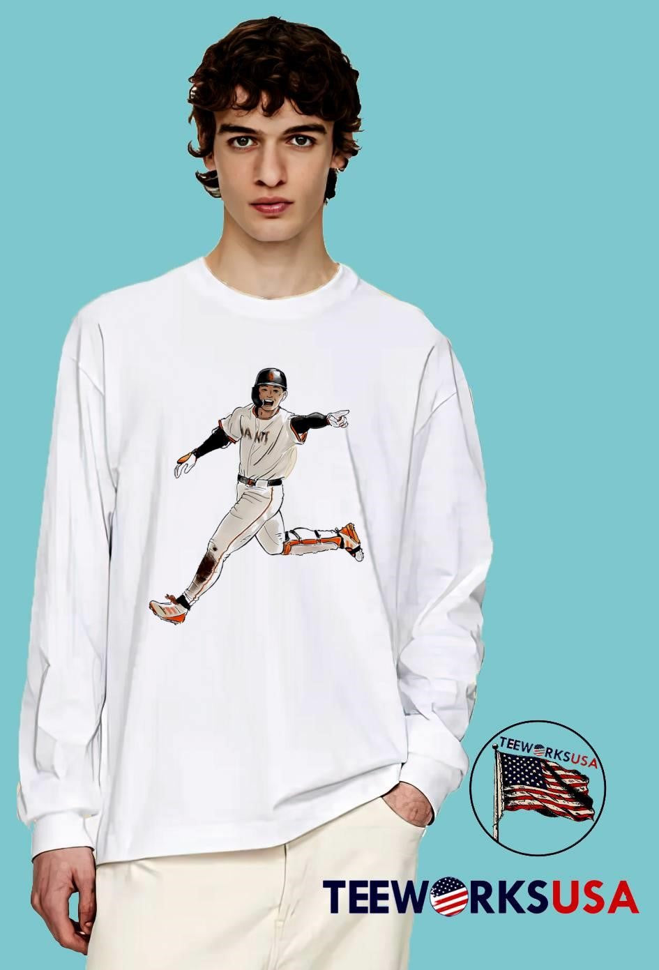 San Francisco Giants Run Like The Wind Magnet - Adult & Kids T-Shirts, Sweatshirts & Hoodies apparel design preview 3