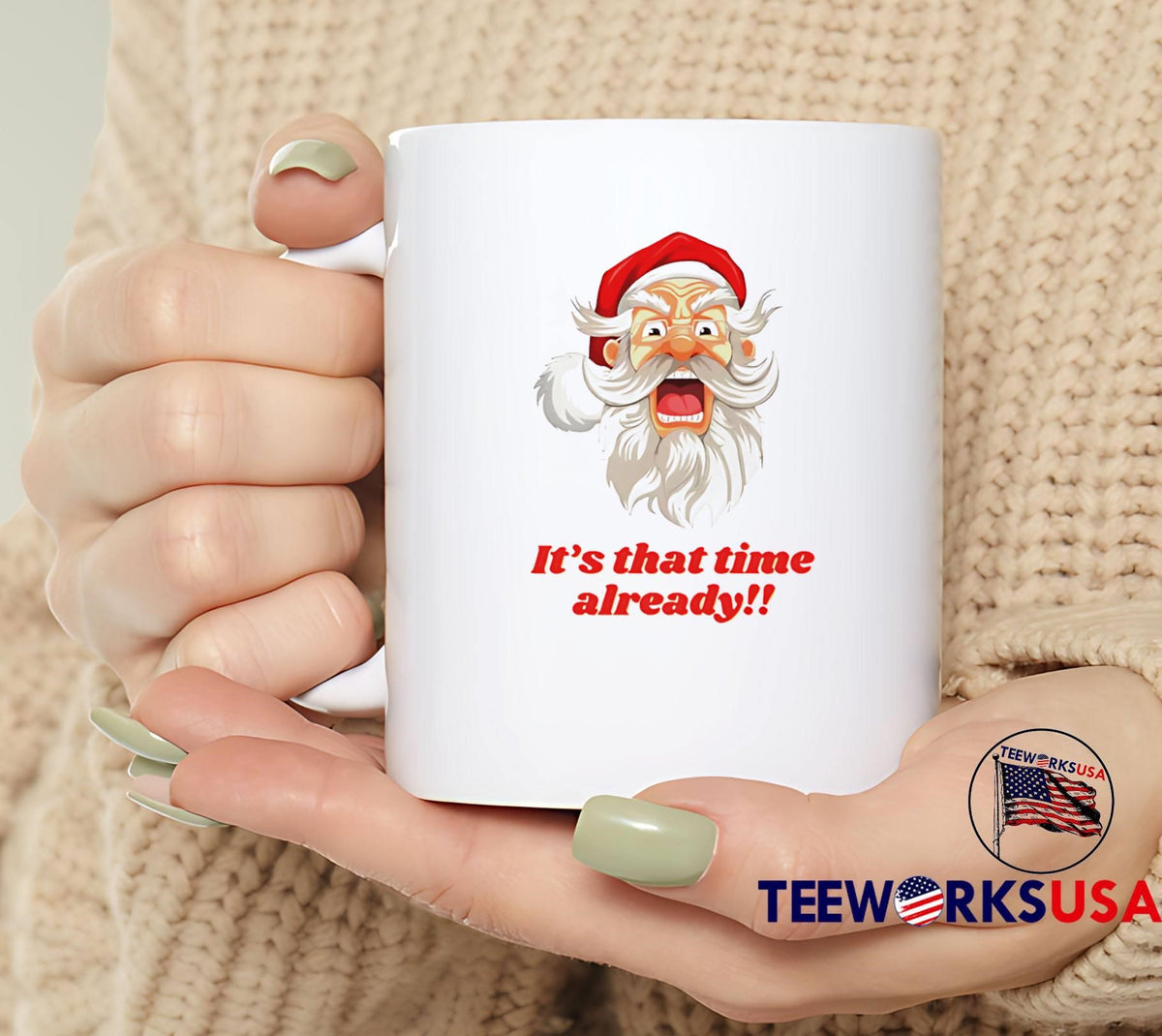 Santa Christmas It_s that time already - Adult & Kids T-Shirts, Sweatshirts & Hoodies apparel design preview 6
