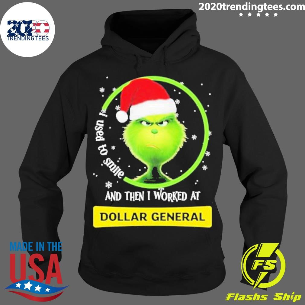 Santa Grinch I Used To Smile And Then Worked At - Adult & Kids T-Shirts, Sweatshirts & Hoodies apparel design preview 2