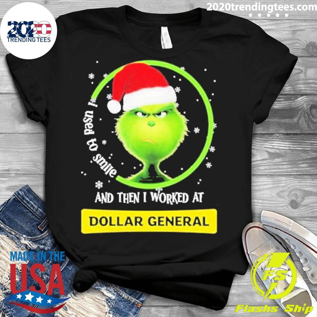 Santa Grinch I Used To Smile And Then Worked At - Adult & Kids T-Shirts, Sweatshirts & Hoodies apparel design preview 3