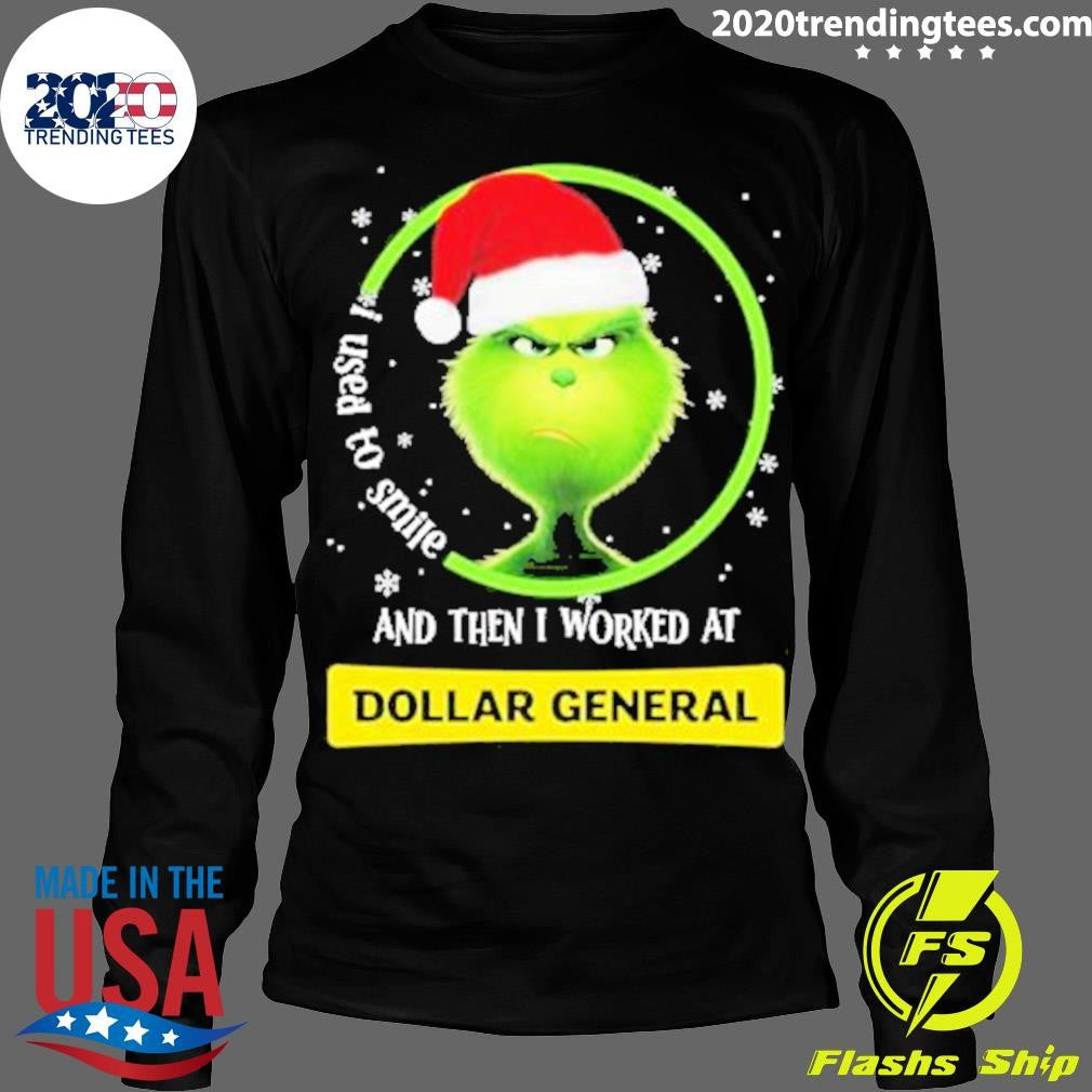 Santa Grinch I Used To Smile And Then Worked At - Adult & Kids T-Shirts, Sweatshirts & Hoodies apparel design preview 4