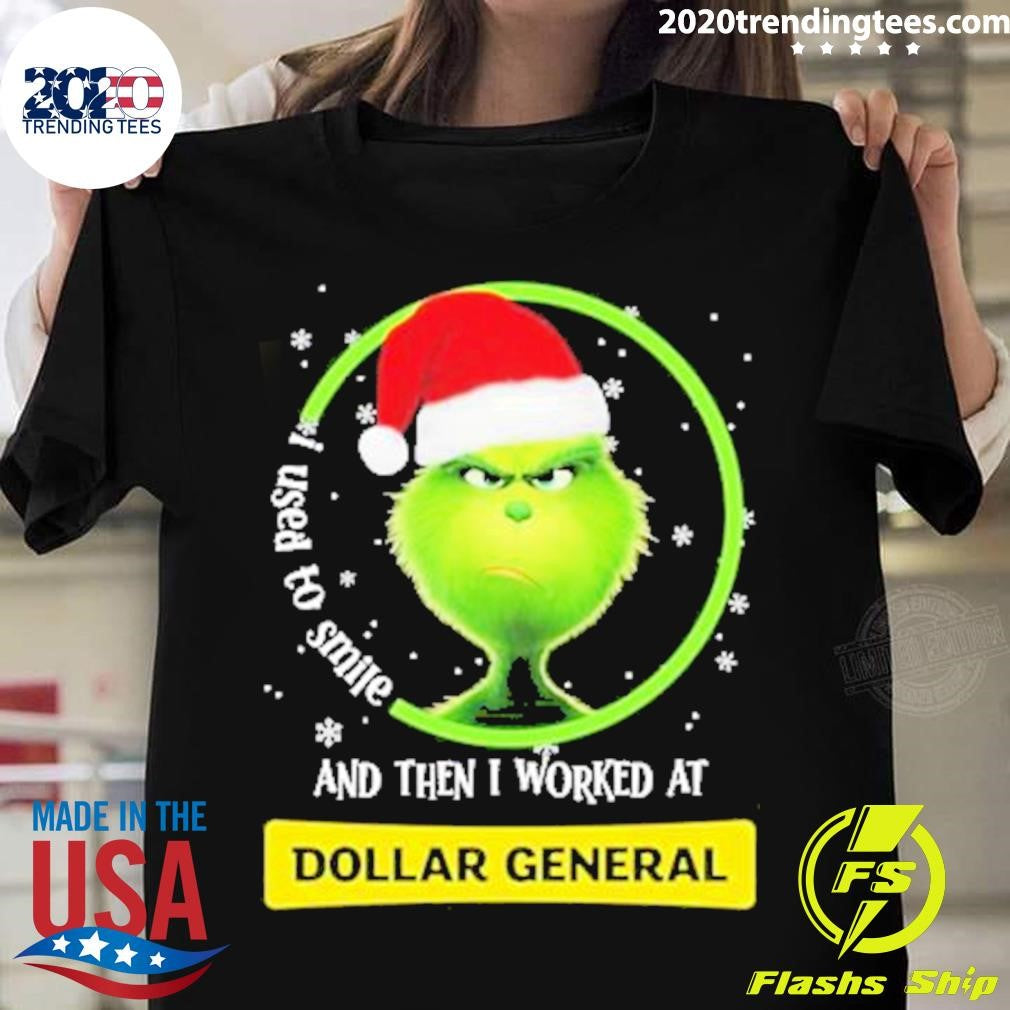 Santa Grinch I Used To Smile And Then Worked At - Adult & Kids T-Shirts, Sweatshirts & Hoodies apparel design preview 1
