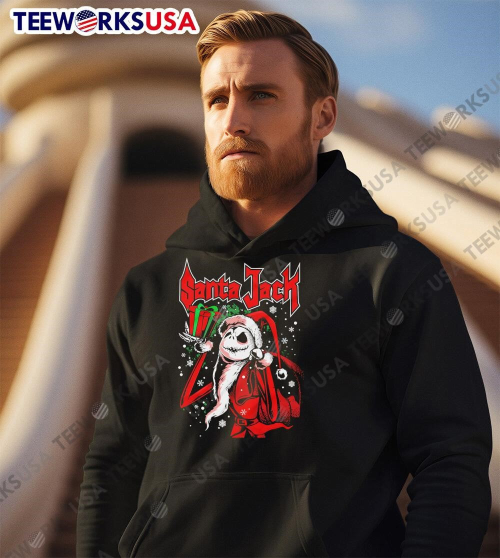 Santa Jack Christmas - Adult & Kids T-Shirts, Sweatshirts & Hoodies apparel design preview 3