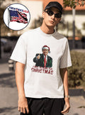 Santa Trump I will be home for Christmas - Adult & Kids T-Shirts, Sweatshirts & Hoodies apparel design preview 1