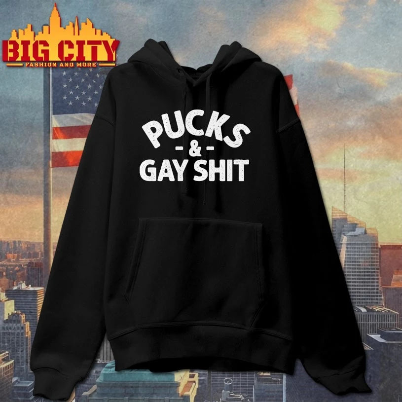 Sarah Spain Pucks Gay Shit - Adult & Kids T-Shirts, Sweatshirts & Hoodies apparel design preview 2