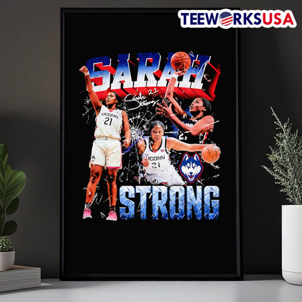 Sarah Strong UConn women's basketball 90s retro - Adult & Kids T-Shirts, Sweatshirts & Hoodies apparel design preview 5