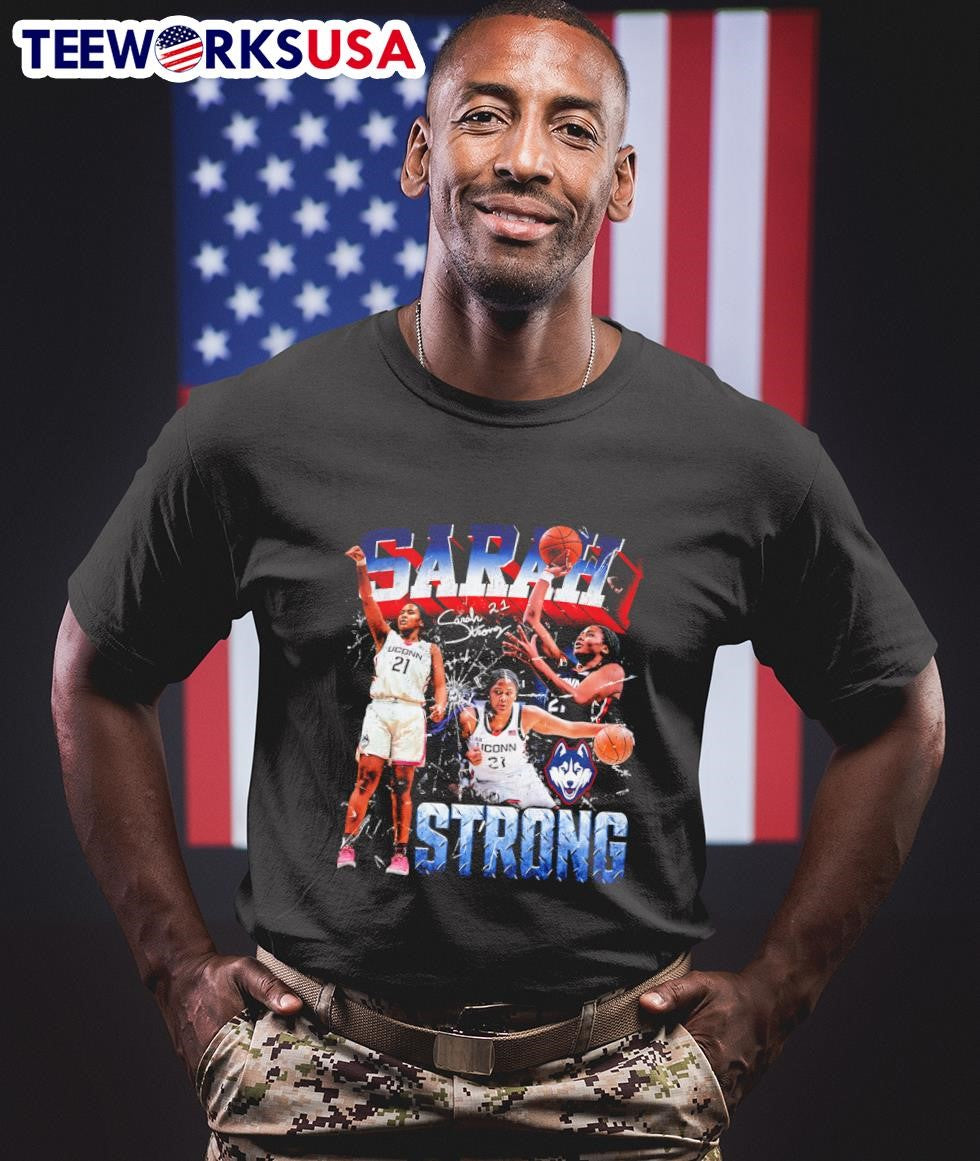 Sarah Strong UConn women's basketball 90s retro - Adult & Kids T-Shirts, Sweatshirts & Hoodies apparel design preview 1