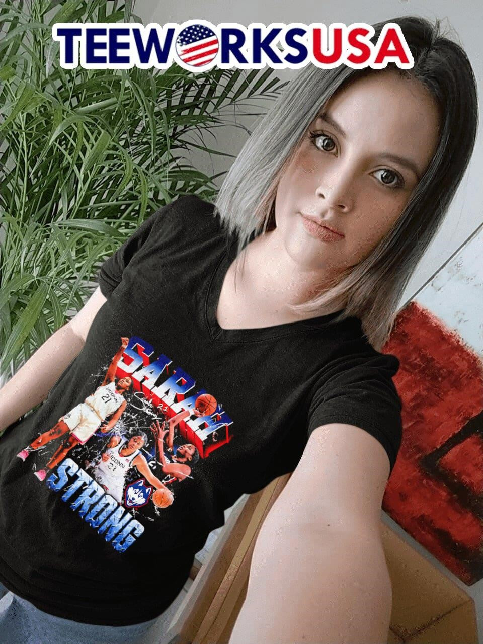 Sarah Strong UConn women's basketball 90s retro - Adult & Kids T-Shirts, Sweatshirts & Hoodies apparel design preview 7