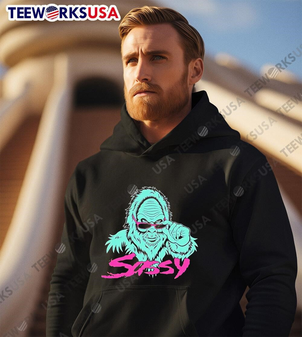 Sassy Bigfoot High Quality - Adult & Kids T-Shirts, Sweatshirts & Hoodies apparel design preview 3