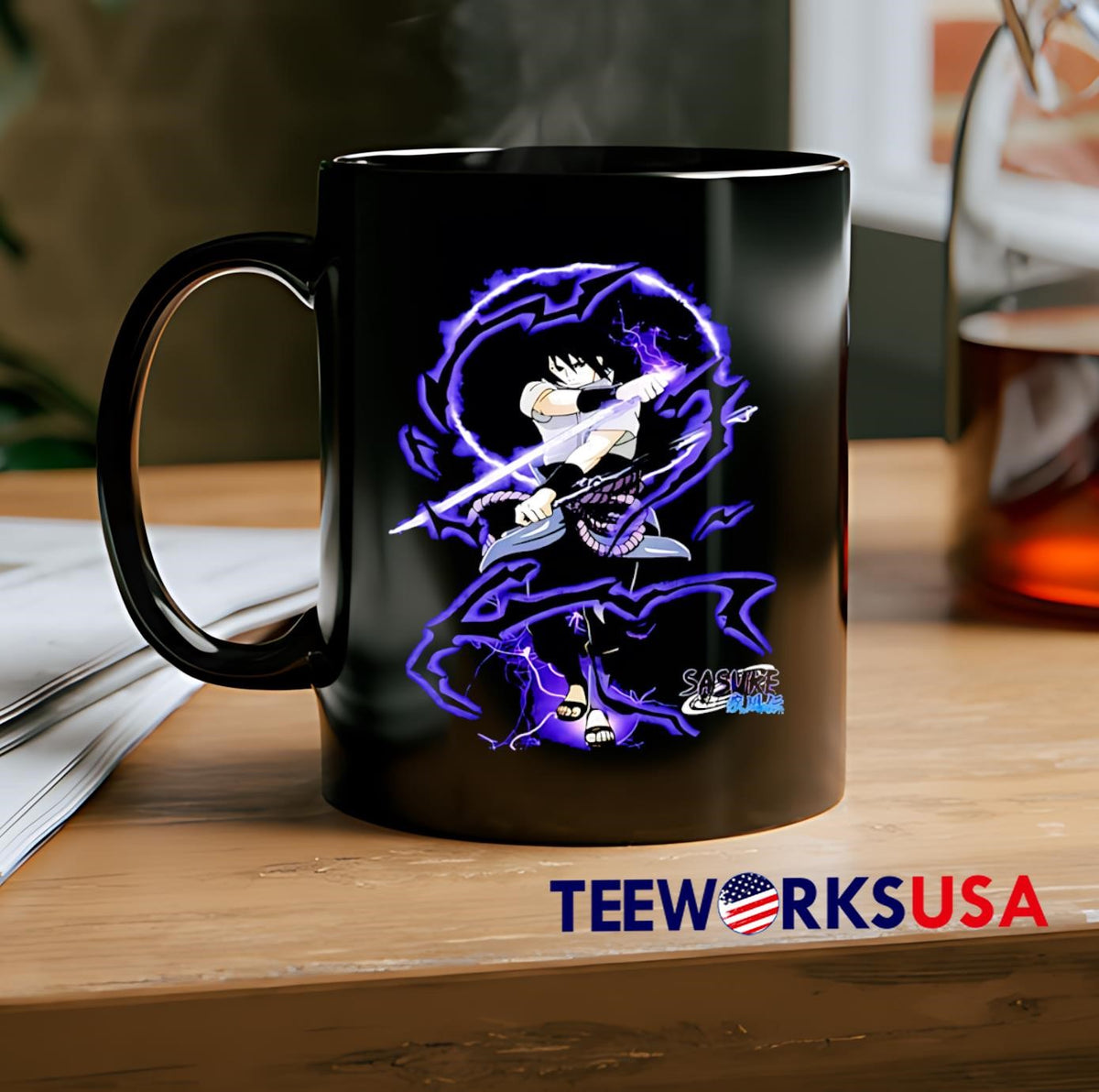 Sasuke swordsmanship - Adult & Kids T-Shirts, Sweatshirts & Hoodies apparel design preview 2