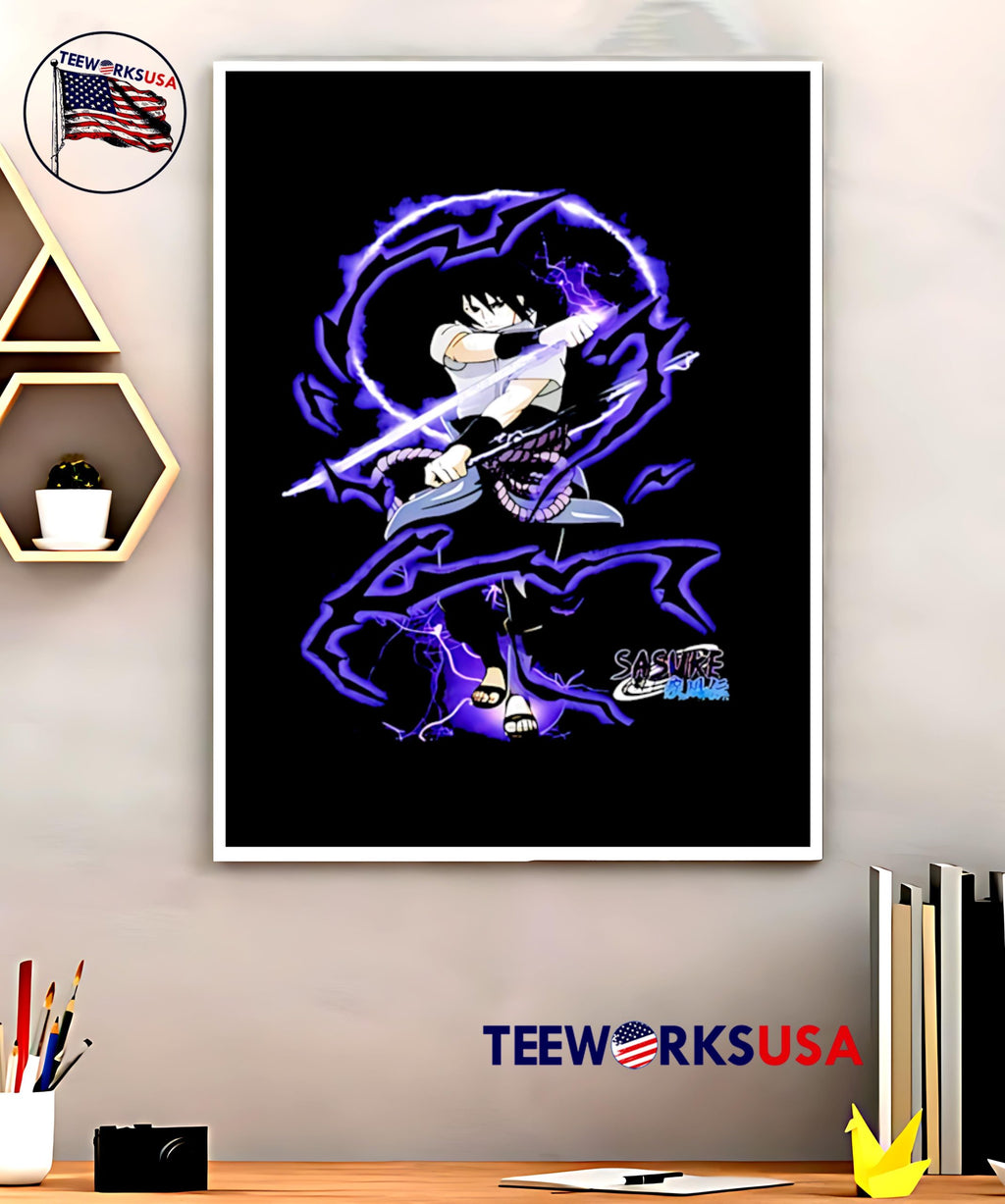 Sasuke swordsmanship - Adult & Kids T-Shirts, Sweatshirts & Hoodies apparel design preview 5