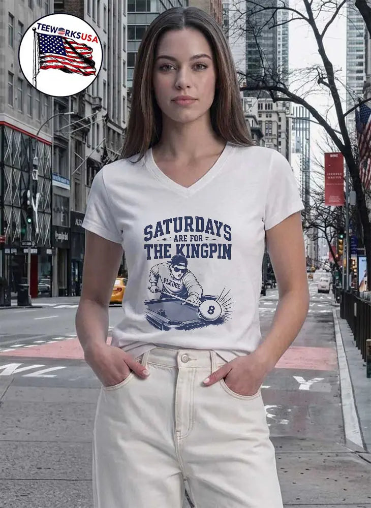 Saturdays Are For The Kingpin 8-Ball Pablo - Adult & Kids T-Shirts, Sweatshirts & Hoodies apparel design preview 7
