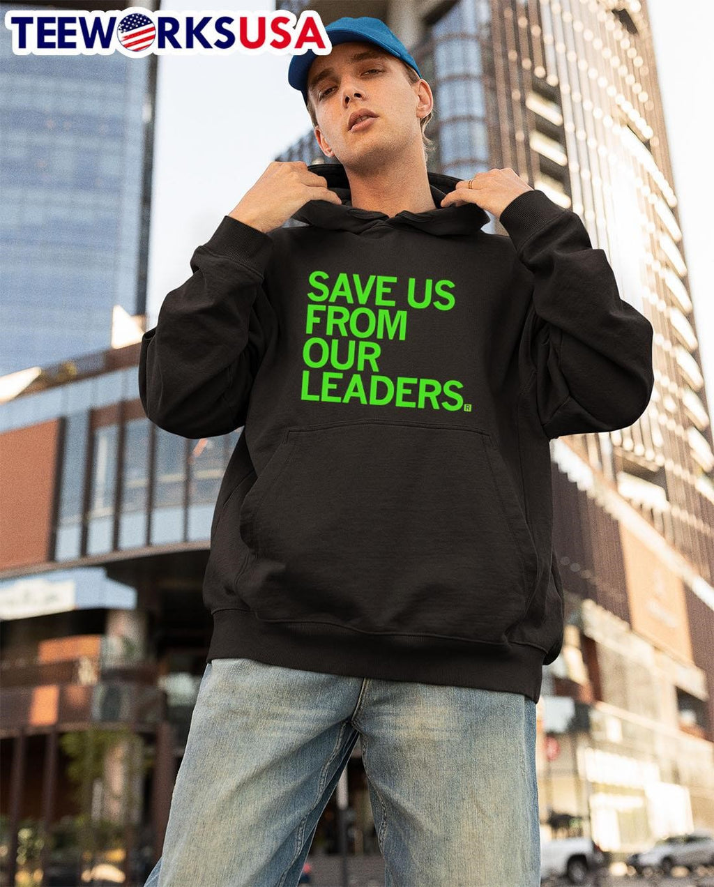 Save Us From Our Leaders - Adult & Kids T-Shirts, Sweatshirts & Hoodies apparel design preview 3