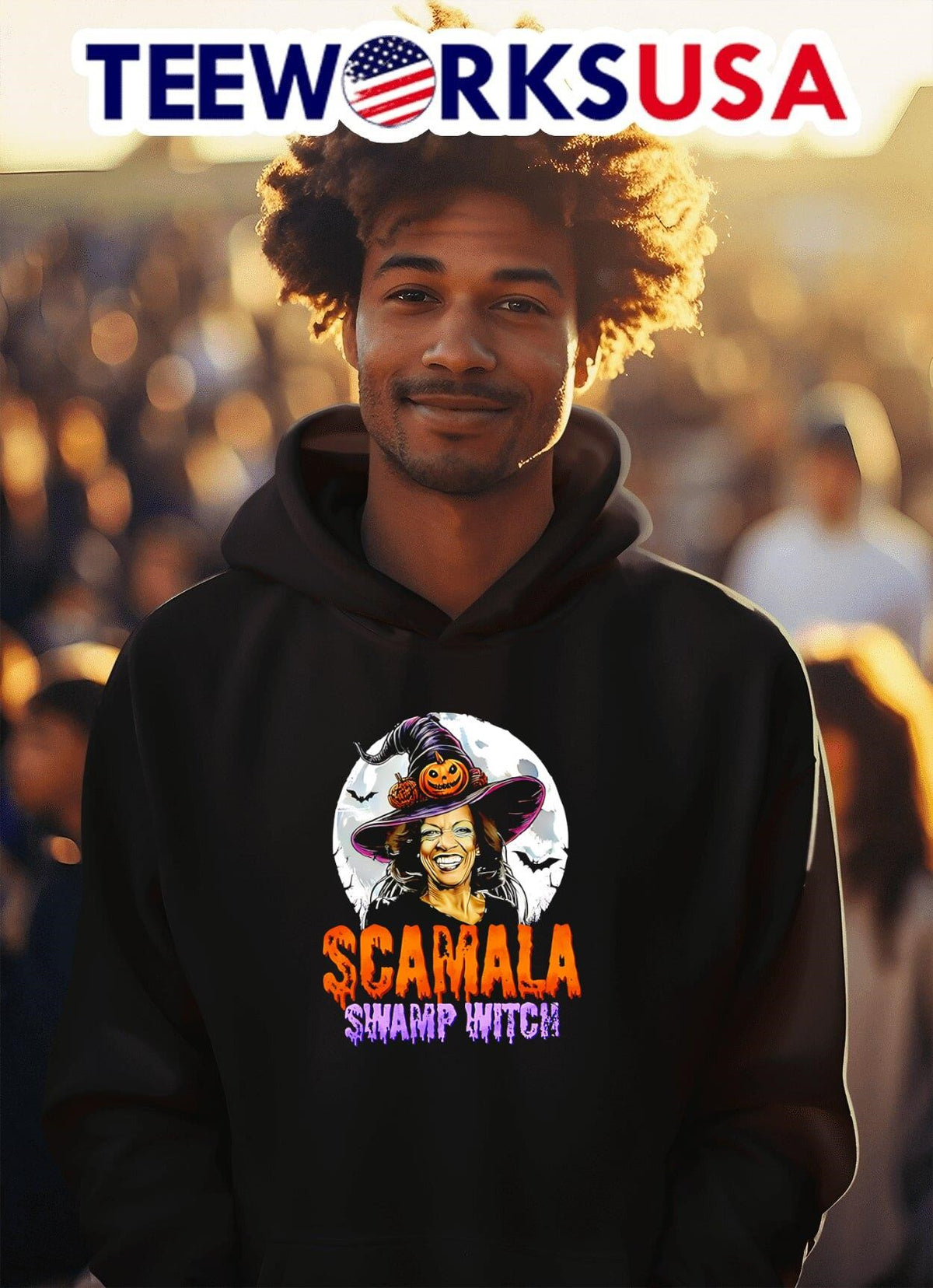 Scamala swamp witch Halloween - Adult & Kids T-Shirts, Sweatshirts & Hoodies apparel design preview 2