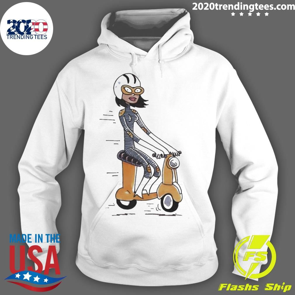 Scooter Girl - Adult & Kids T-Shirts, Sweatshirts & Hoodies apparel design preview 2