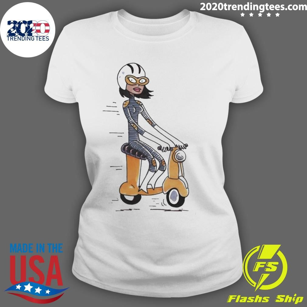 Scooter Girl - Adult & Kids T-Shirts, Sweatshirts & Hoodies apparel design preview 3