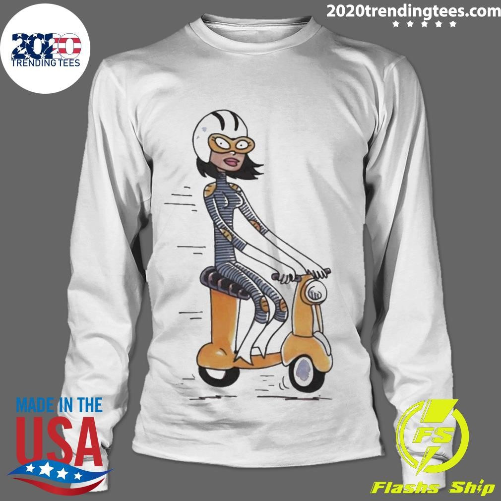 Scooter Girl - Adult & Kids T-Shirts, Sweatshirts & Hoodies apparel design preview 4