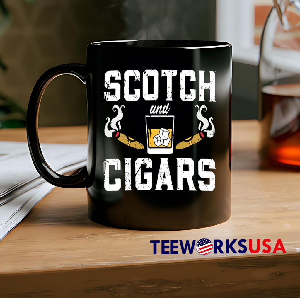 Scotch and Cigars retro - Adult & Kids T-Shirts, Sweatshirts & Hoodies apparel design preview 2