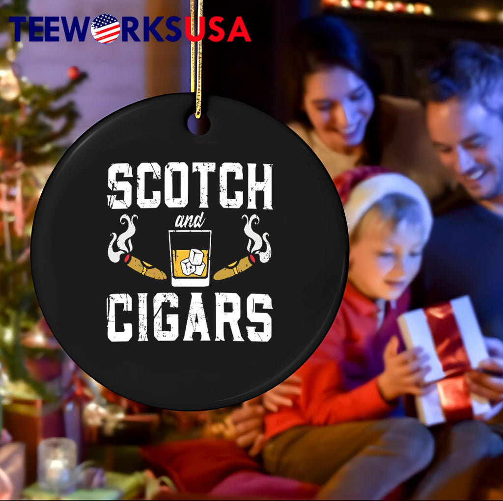 Scotch and Cigars retro - Adult & Kids T-Shirts, Sweatshirts & Hoodies apparel design preview 4