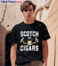 Scotch and Cigars retro - Adult & Kids T-Shirts, Sweatshirts & Hoodies apparel design preview 1