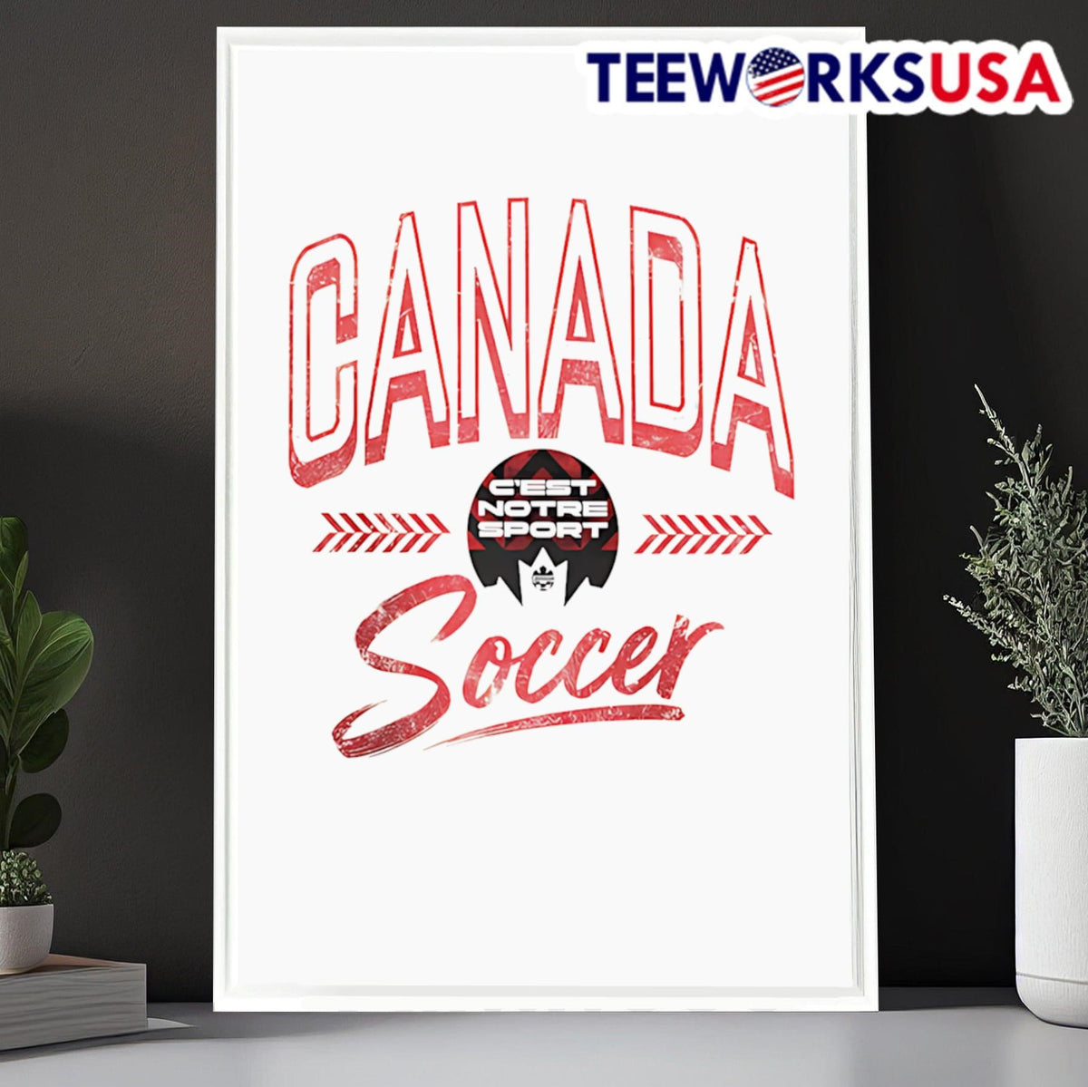Canada Soccer Elevated - Adult & Kids T-Shirts, Sweatshirts & Hoodies apparel design preview 6