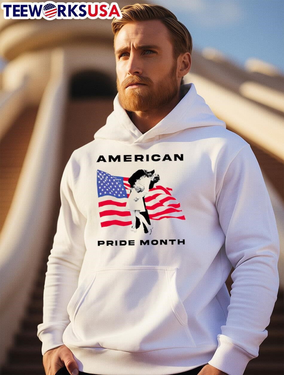 Sean strickland 2024 American pride month flag USA - Adult & Kids T-Shirts, Sweatshirts & Hoodies apparel design preview 2