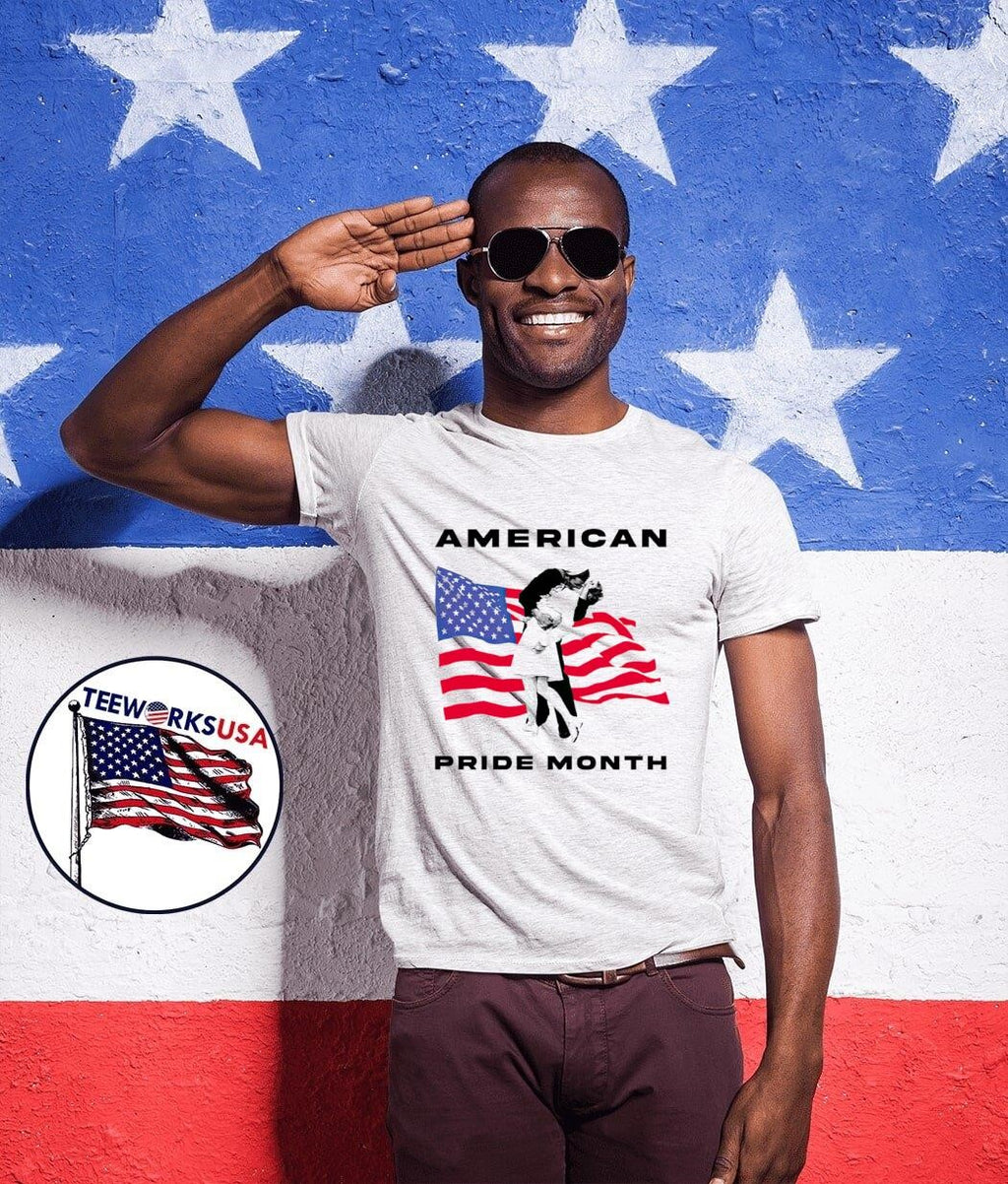 Sean strickland 2024 American pride month flag USA - Adult & Kids T-Shirts, Sweatshirts & Hoodies apparel design preview 1