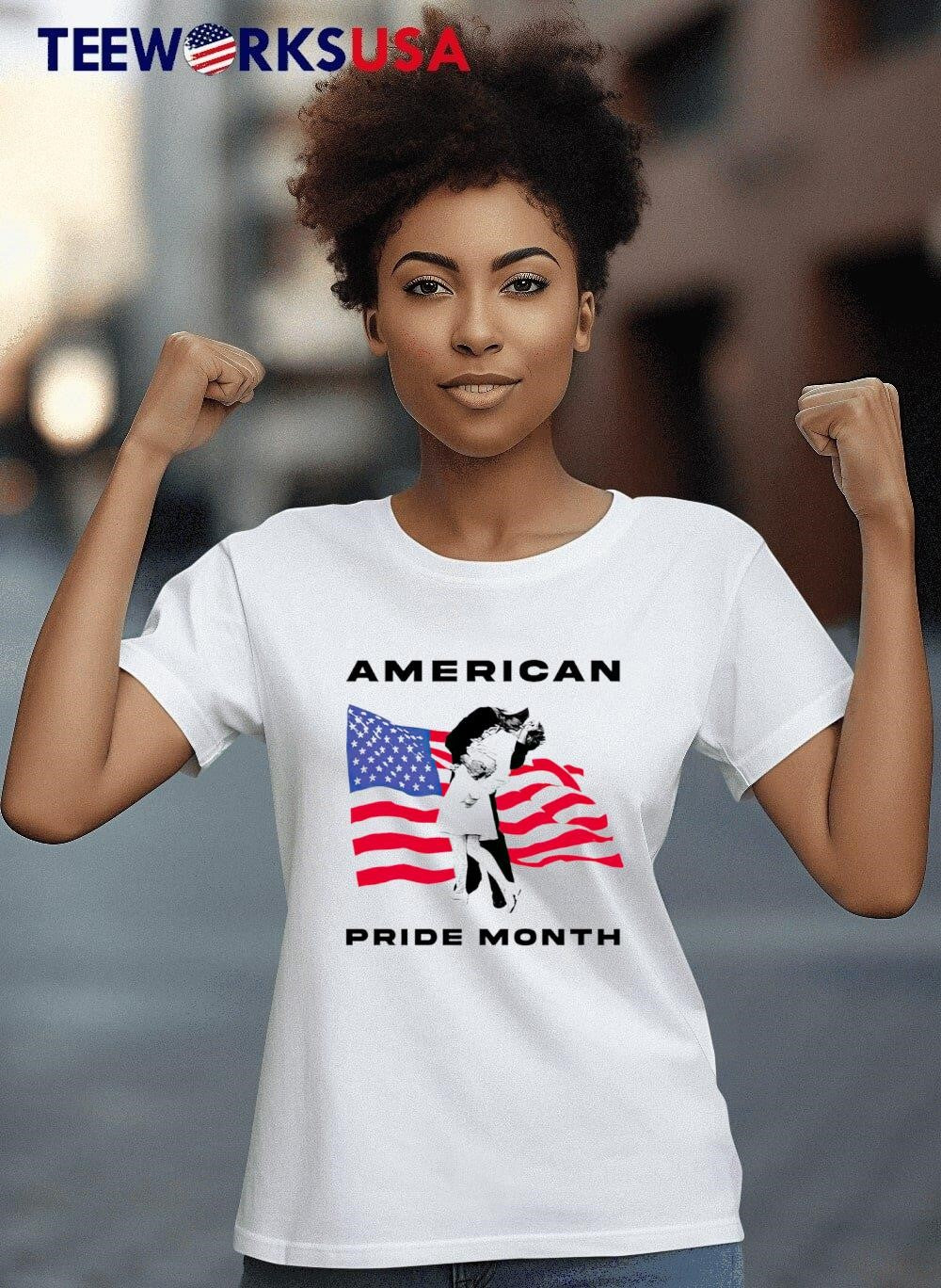 Sean strickland 2024 American pride month flag USA - Adult & Kids T-Shirts, Sweatshirts & Hoodies apparel design preview 4
